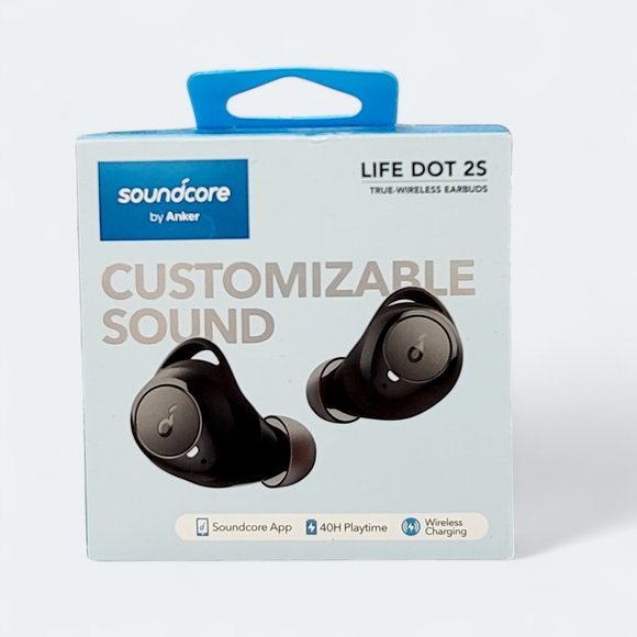 Anker Soundcore Life Dot 2S True Wireless Earbuds - Black New - Picture 1 of 1